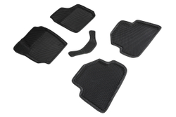 Коврики EVA 3D соты для Skoda Fabia 2007-2018 Seintex.95440