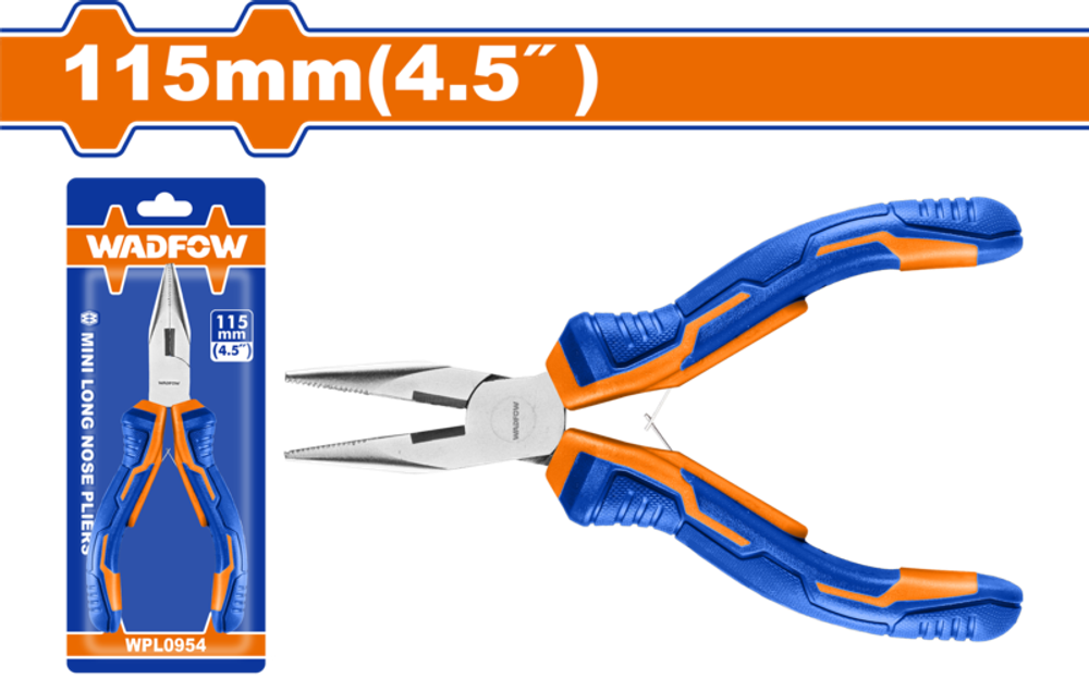 Длинногубцы мини 115 мм (12/120) WADFOW WPL0954