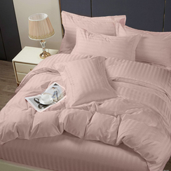 Полисатин-страйп "Пыльная роза" | ш.220 см | 95 г/м² | полиэстер-100%