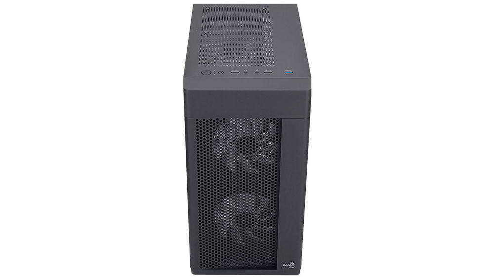 Корпус Aerocool Hexform-G-BK-V2 Black Mini Tower (4711099471799) без БП