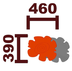 Песочный столик Цветок h 450мм 02018.21 для детской площадки