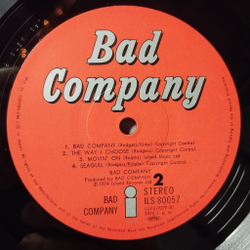 Винтажная виниловая пластинка LP Bad Company (Japan 1974) (Obi) The Way I Choose