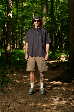 Шорты Nothomme Blue Cargo Shorts Ultra-Light "Gray Khaki"