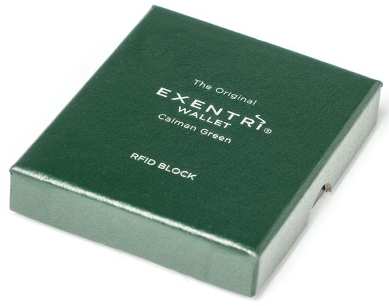 Кошелек Exentri Wallet • Зеленый кайман