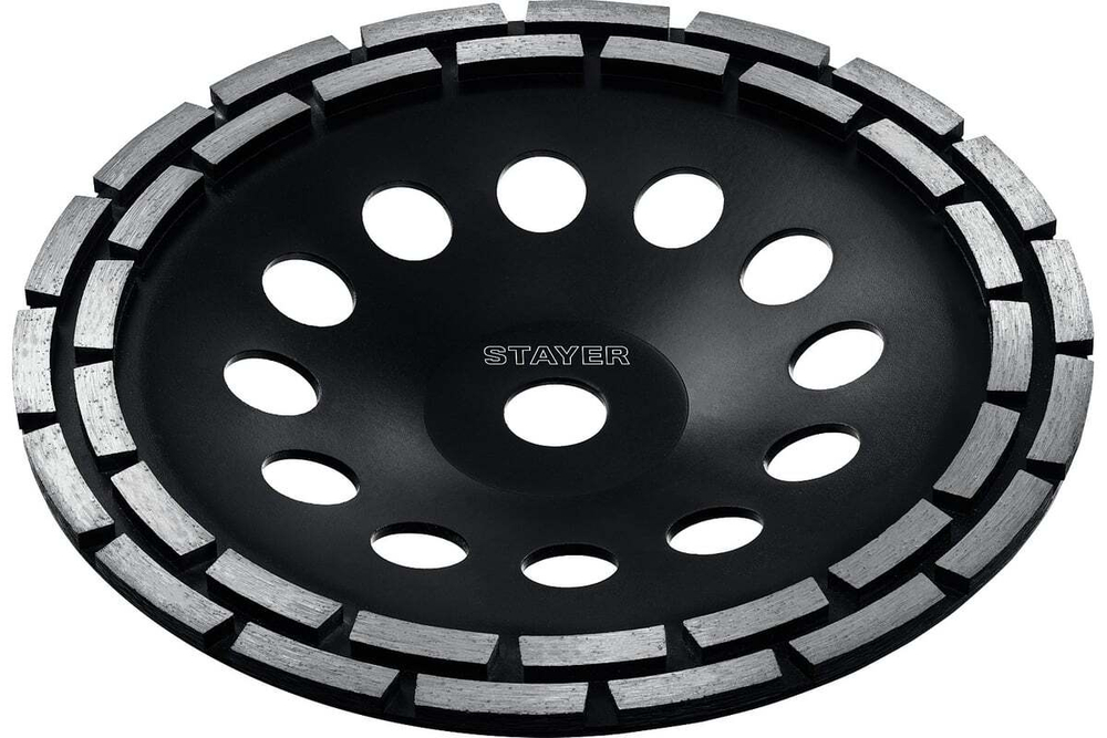 Алмазная двухрядная чашка STAYER Double 180 мм 33381-180_z02