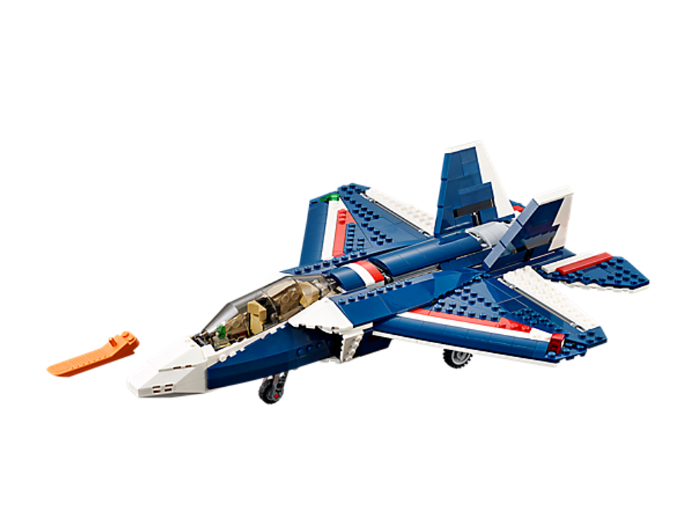 LEGO Creator: Синий реактивный самолет 31039 — Blue Power Jet — Лего Креатор