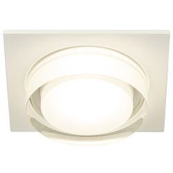 Светильник встраиваемый декоративный ЭРА DK108 WH под лампу MR16 GU5.3 белый