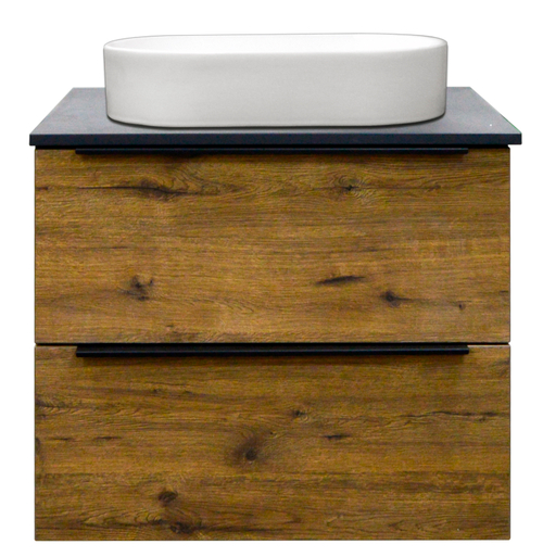 Тумба подвесная Azario Gris 90/2 900х500х560 два выдвижных ящика, без столешницы, цвет Дуб Веллингто