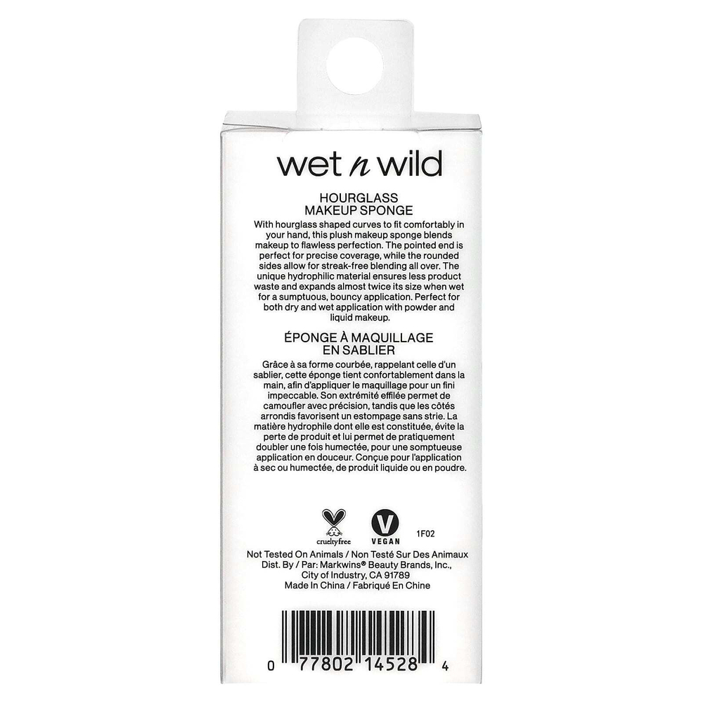 wet n wild, Губка для макияжа «Песочные часы», фиолетовая, 1 спонж