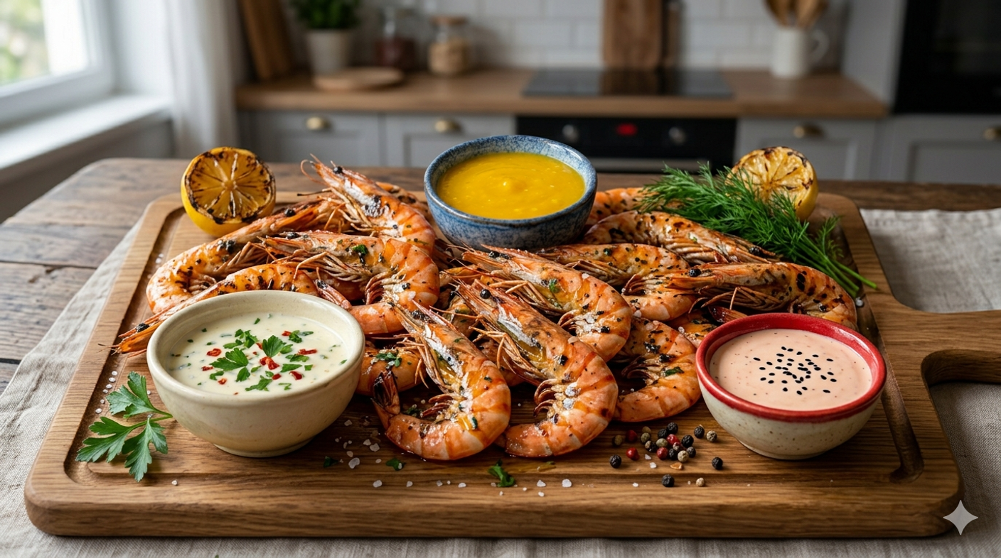 Три соуса, которые изменят ваше представление о креветках