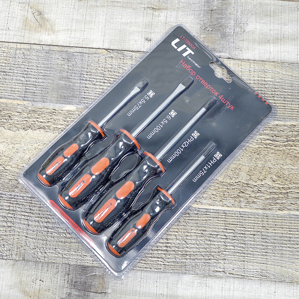 Набор отверток 4 предмета "LIT" (183304)