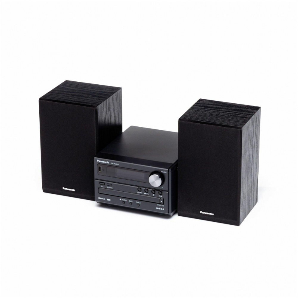 Музыкальный центр Panasonic SC-PM250EG-K черный, 20 Вт, CD, CDRW, FM, USB, BT