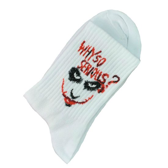 Носки "Джокер. Why so serious?" р-р 36-42 (белый)