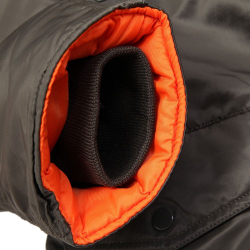Куртка Аляска Alpha Slim Fit N-3B (т.серая/оранж - r.grey/orange)