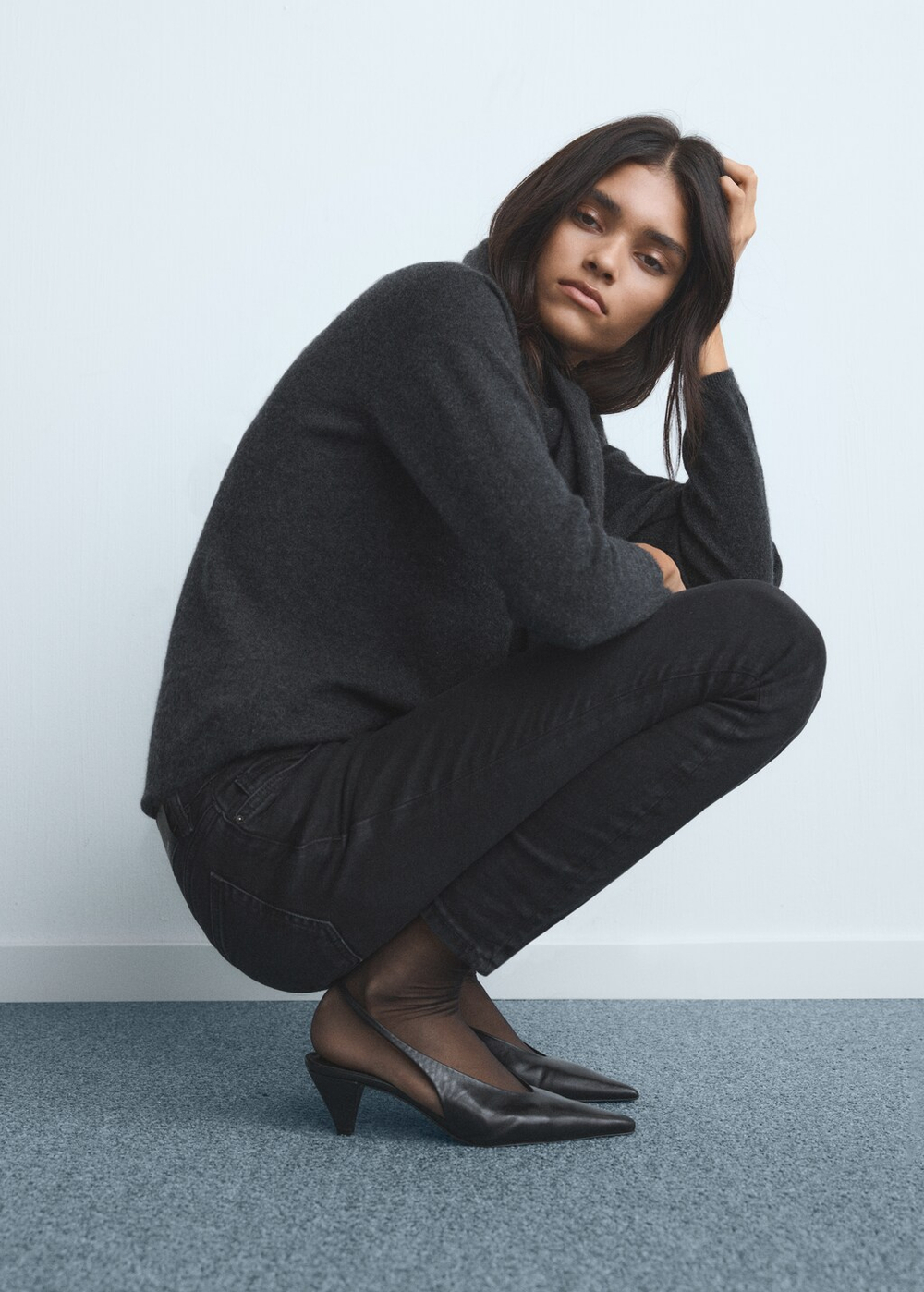 Джинсы-скинни со средней талией