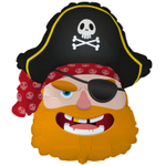 Шар Фольгированный Голова Пирата (Ассорти)