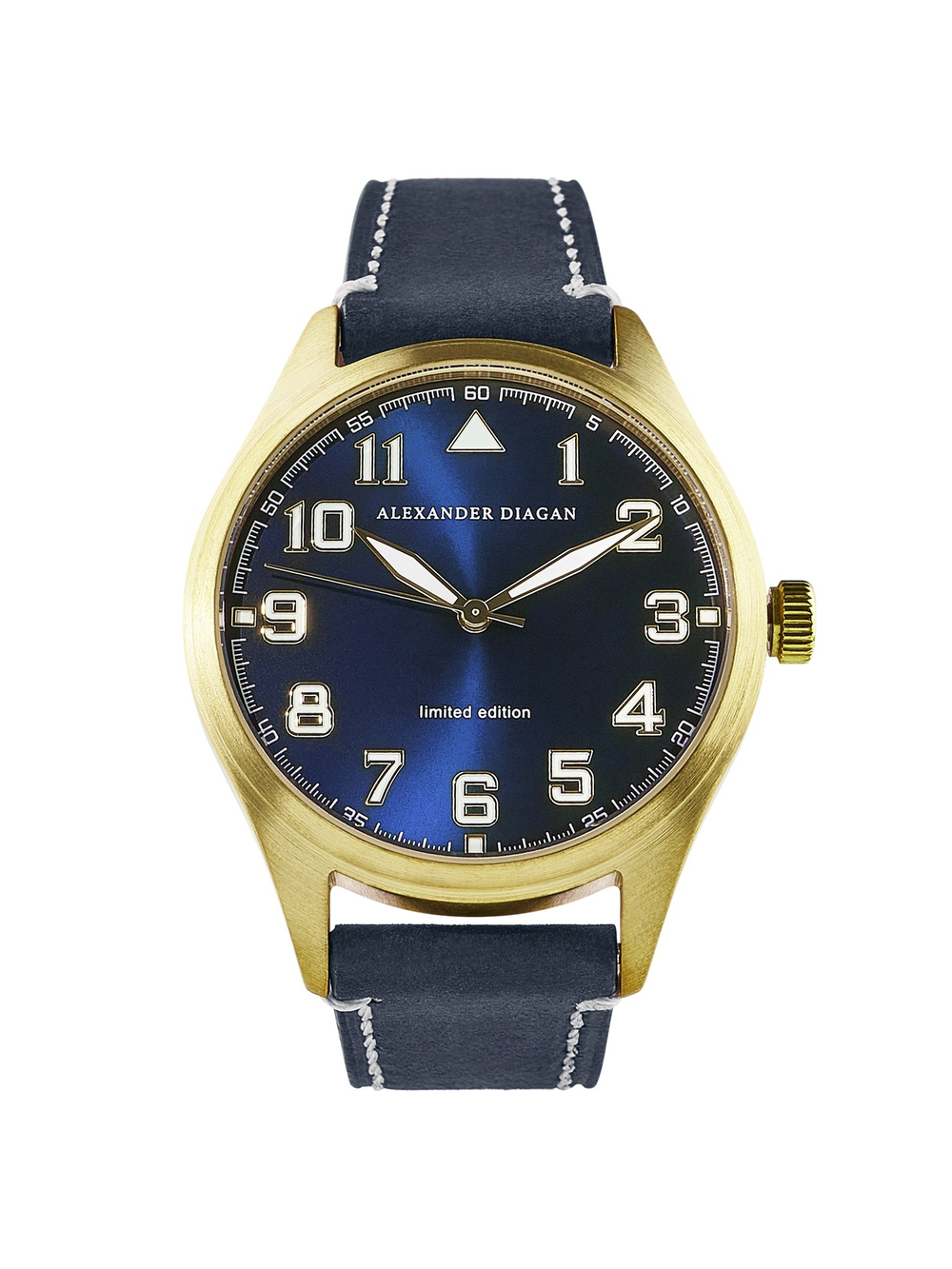 Часы кварцевые наручные, латунь. Коллекция Earth Brass