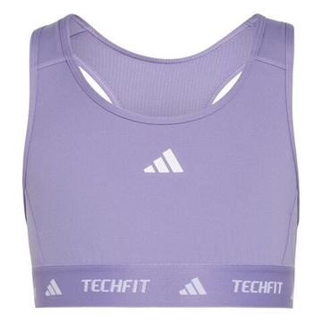 Топ для девочки теннисный Adidas Techfit Primelift React - magic lilac/white