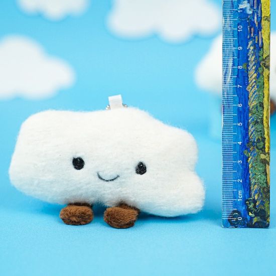 Мягкий брелок Облако белый, 10 см