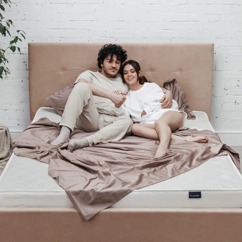 Матрас BuyLike, 14 см, средняя жесткость, беспружинный