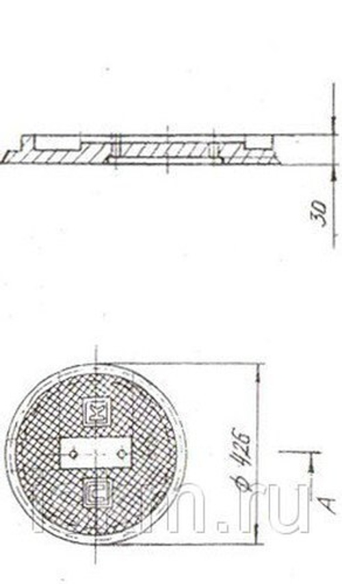 Крышка люка поливочного крана СЧ10 ГОСТ 1412-85