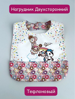 нагрудник непромокаемый двухсторонний для кормления