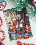"Рождественские мишки"-08721 вышивка