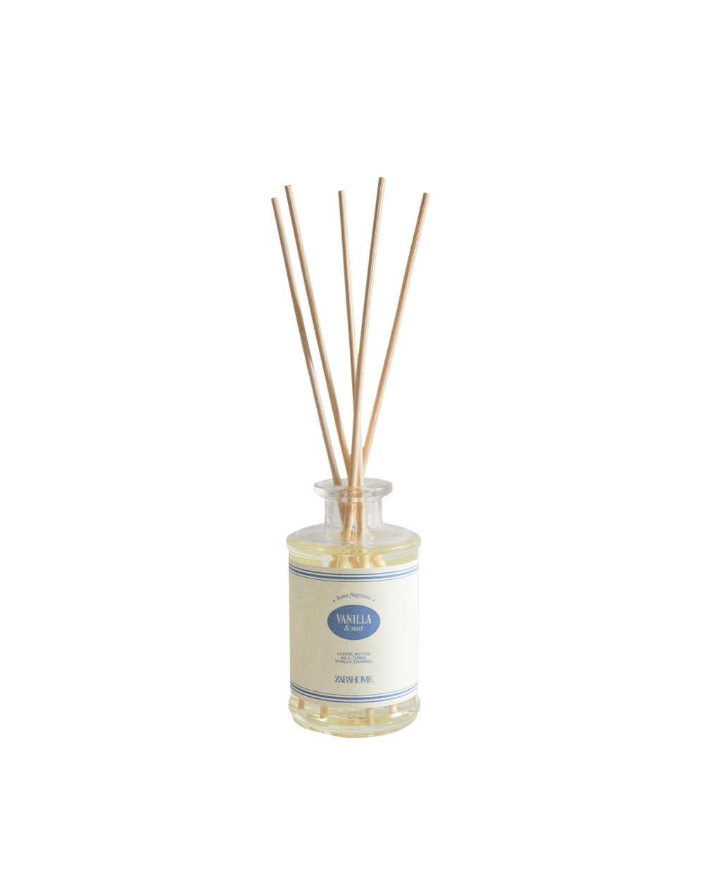 Zara Home Аромадиффузор Vanilla & Nut 190 мл, тростниковые палочки микадо, аромат сладкий гурманский, Золотой