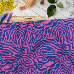 Ткань премиум бифлекс красочный лабиринт