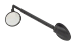 Зеркало заднего вида TRIX, крепление на шлем, увеличивающее, телескопическая стрела, вращение 360 , 38 х 76-127мм, пластик, черное (250)