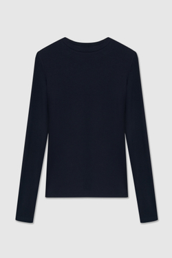 Синий лонгслив