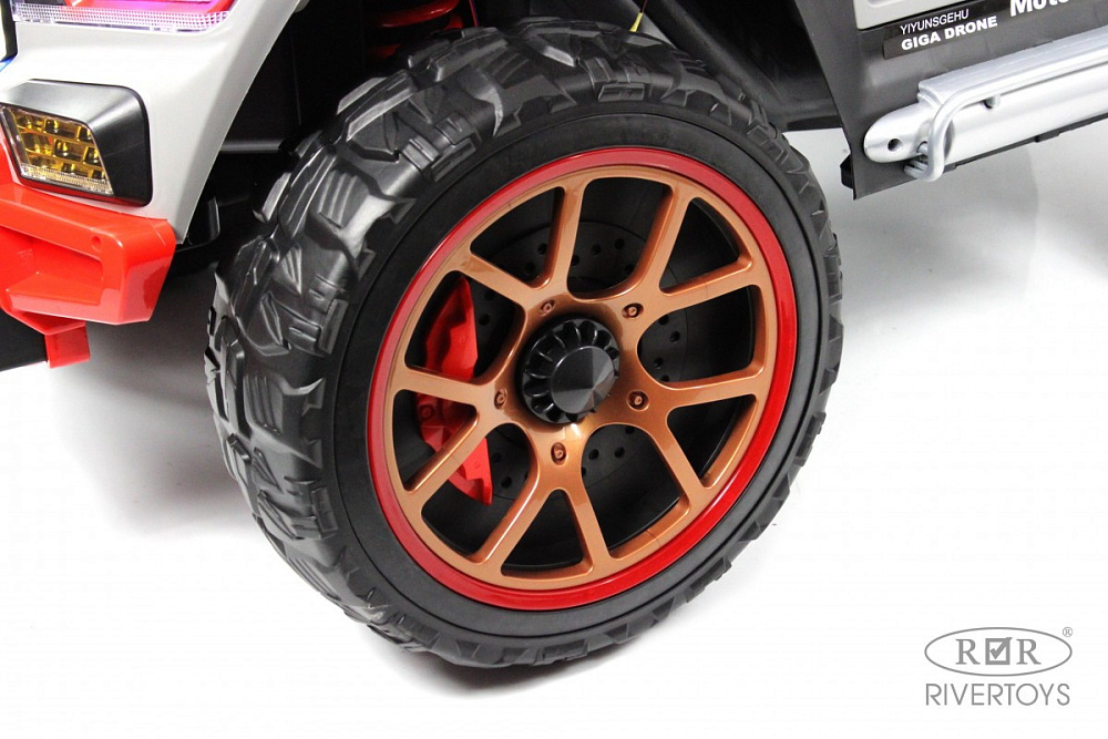 Детский электромобиль RiverToys K007AM серый