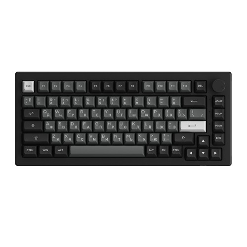 AKKO 5075S Black&Sliver USB Cable RGB Hot Swap V3 Cream Yellow Switch