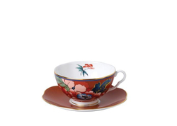 Wedgwood Чайная чашка с блюдцем Paeonia Blush Red 320 мл