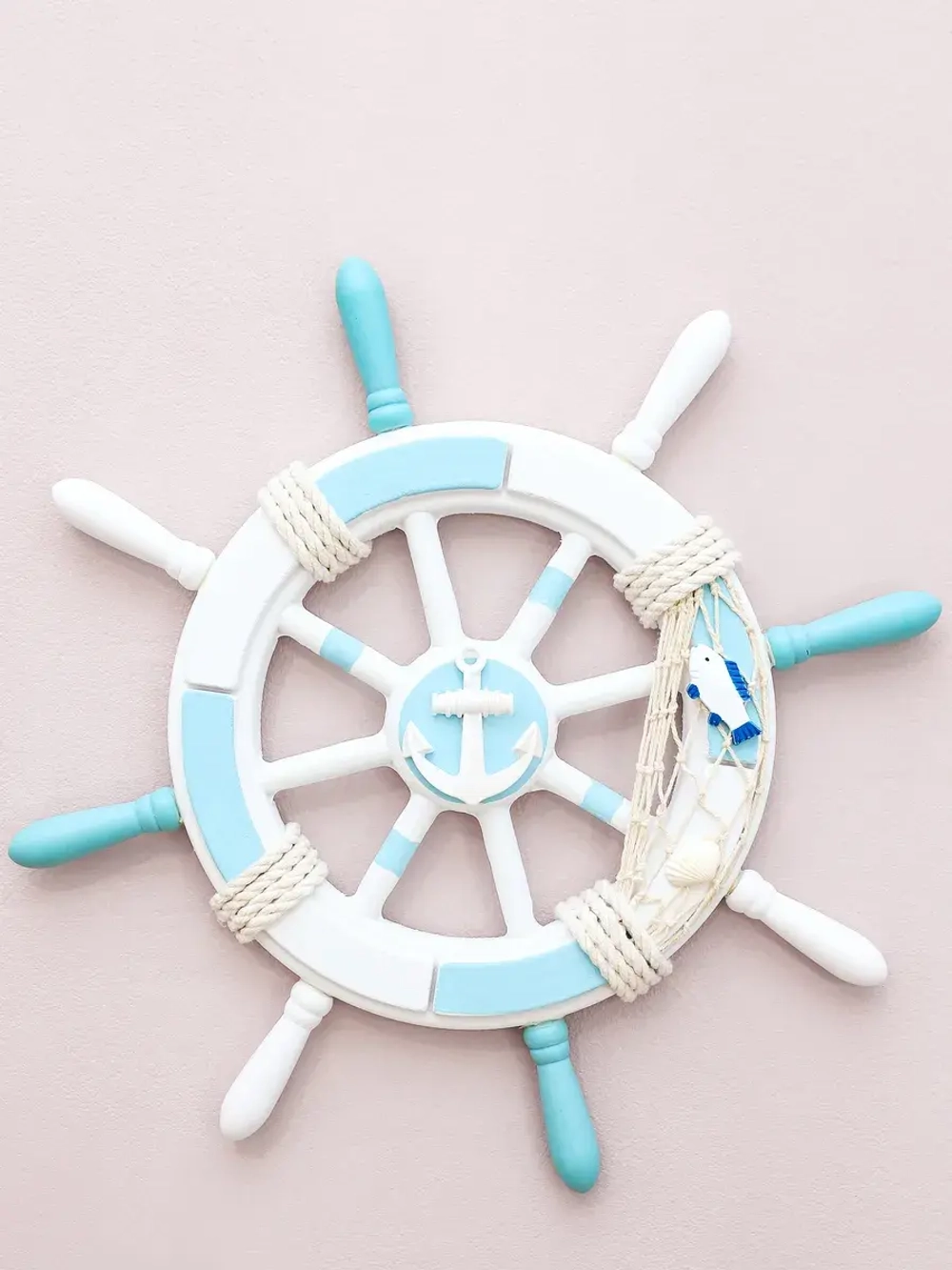 Декор для дома на стену "Штурвал" 34 см