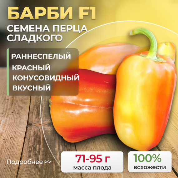 БАРБИ F1 семена перца сладкого Syngenta культура – фото 1