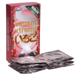 Презервативы c ароматом клубники Sagami Xtreme Strawberry 10шт