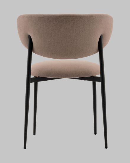 Стул Килиан велюр бежевый. черные ножки