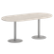Home Office Стол овальный VR.SP-5-180.1 Денвер Светлый/Металл Серый 1800*900*753