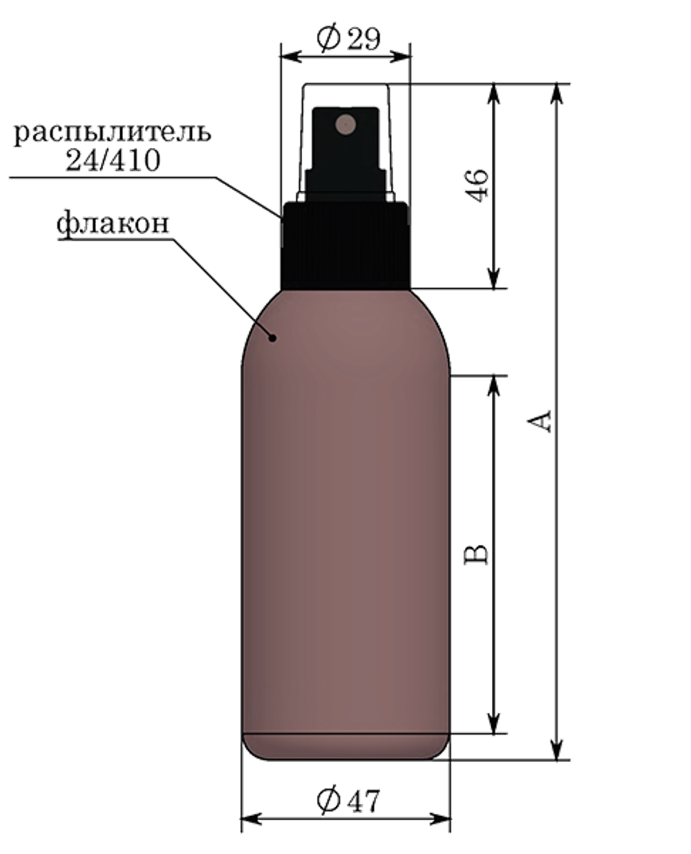 Флакон 200 мл 24 мм ПНД от производителя «Тара-Гост»