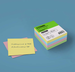 Блок для записей СТАММ "Имидж", цветной  8х8х4 см