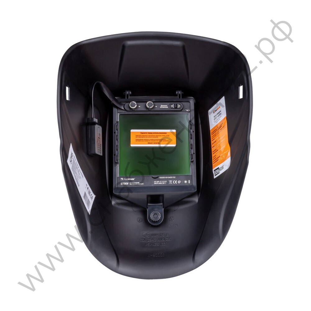 Маска сварщика GEFEST серебро  (ф-р 9700V, пр-во FoxWeld/КНР) без коробки