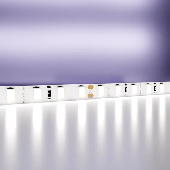 Светодиодная лента 24В 2835 9,6Вт/м 6000K 5м IP20 5мм Led Strip 20021