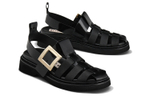 Roger Vivier Rangers Roman Sandals Women"s Black