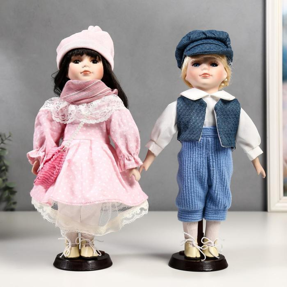 4822747 Кукла коллекц. пара "Полина и Кирилл" 30см