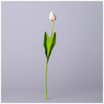 ЦВЕТОК ИСКУССТВЕННЫЙ ТЮЛЬПАН ДЛИНА=48СМ , ЦВЕТ КРЕМОВО-РОЗОВЫЙ МАЛ.УП.=60ШТ