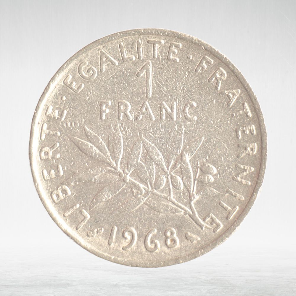 France, 1 Franc 1968 - Signature "O. Roty", VF