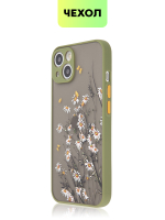 Чехол BROSCORP для Apple iPhone 13 оптом (арт. IP13-ST-TPU-KHAKI-PRINT)