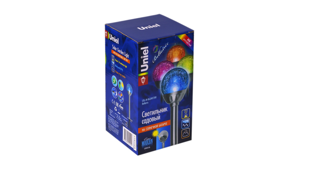 Светильник садовый на солнечной батарее UNIEL USL-M-063/MT390 Bellatrix