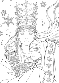 Hanbok Fairy Tale of Obsidian Special Edition. Coloring Book
